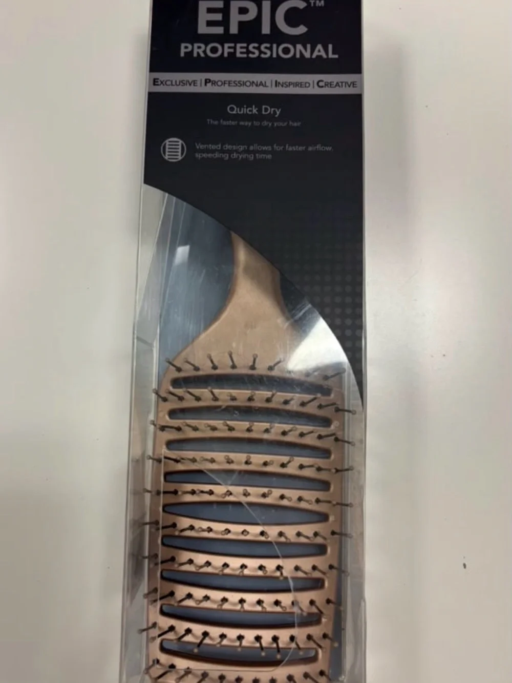 Professional Quick Dry Vent Brush - Rose Gold